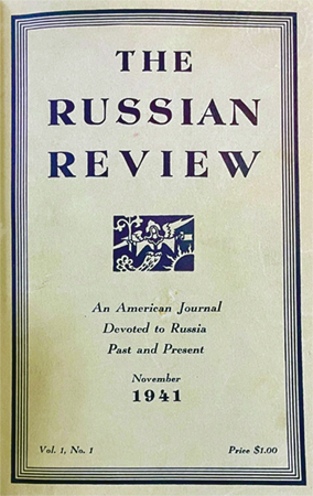 Cover of a 1941 edition of The Russian Review